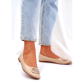 Seastar Frauen Ballerinas auf einer flachen Sohle mit einer Verzierung für 58p Beige 1