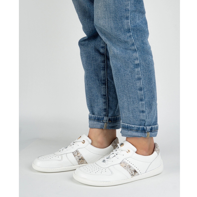 Olivier Barfußmodell 1773pol White Maxi Sneakers für Frauen weiß 2