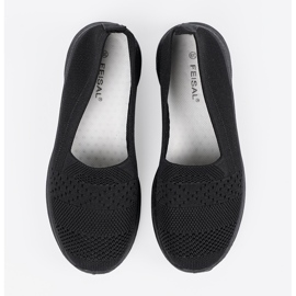 Shelvt Schwarze Slip-On-Sportschuhe 4