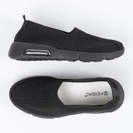 Shelvt Bequeme Frauensportschuhe schwarz 5