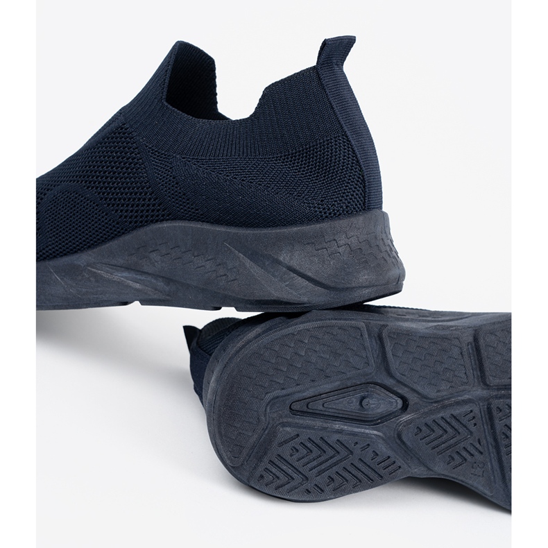 Shelvt Frauen Marine Blue Sliding Sports Schuhe blau 1