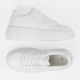 Shelvt Weiße Turnschuhe der Frauen 6
