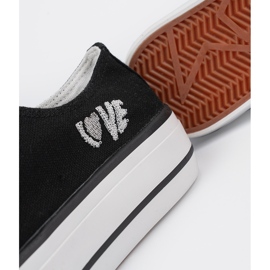 Shelvt Schwarze Turnschuhe mit der Inschrift lieben Frauen 5