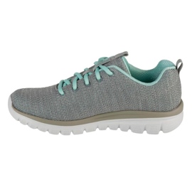 Skechers Twisted Fortune Shoes 12614-Gymn grau 1