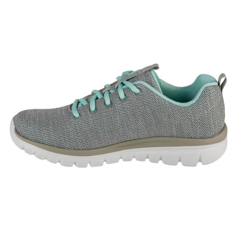 Skechers Twisted Fortune Shoes 12614-Gymn grau 1