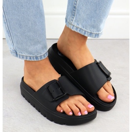 Frauenpool Beach Flip Flops auf der Black News 8800 -Plattform schwarz 6