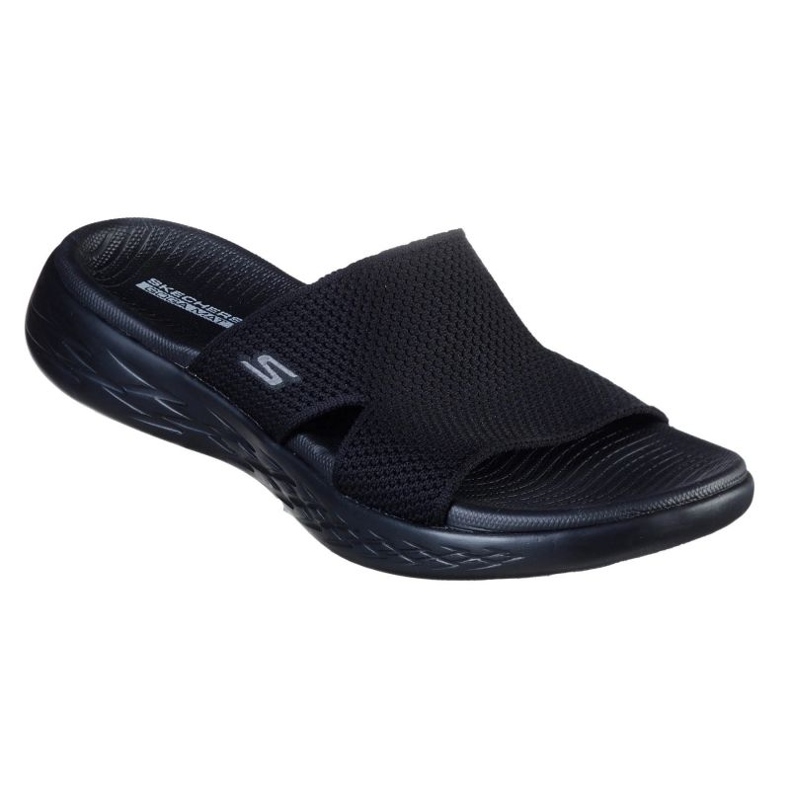 SKECHERS ON-the-Go 600 Flip Flops-Oceanside in 140003-BBK schwarz 1