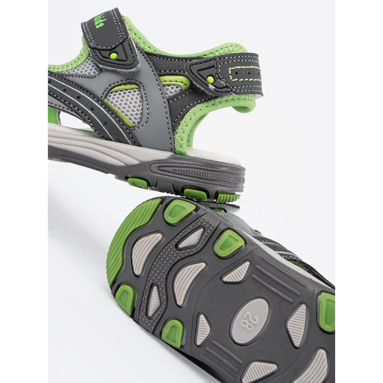 Shelvt Graue Jungen Sandalen 2