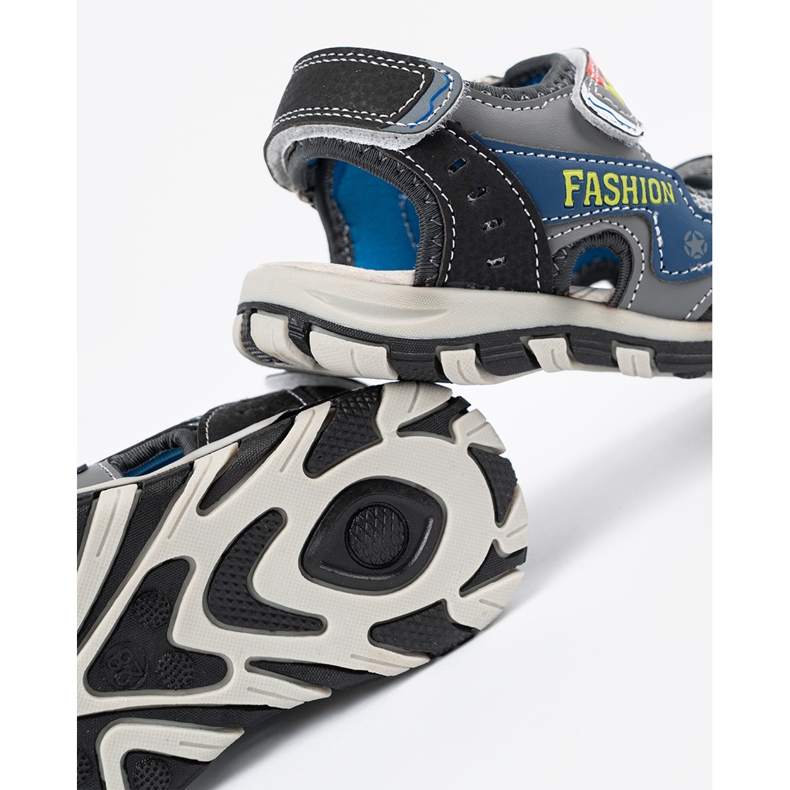 Shelvt Jungen blaue Sandalen der Jungen 1