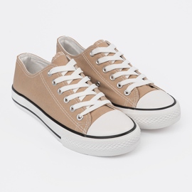 Shelvt Frauenmaterial Sneaker beige 2