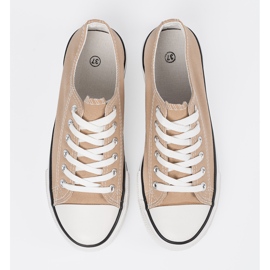 Shelvt Frauenmaterial Sneaker beige 3
