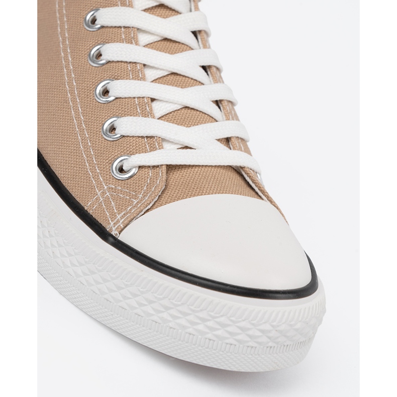 Shelvt Frauenmaterial Sneaker beige 1