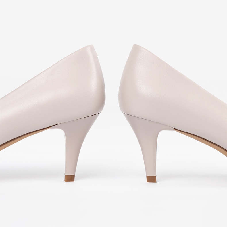 Hellgraue Pumpen Sergio Leone beige 2