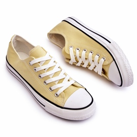Klassische niedrige Damen-Sneakers Gelb Vegas 4