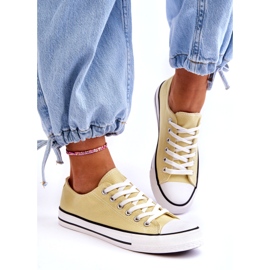 Klassische niedrige Damen-Sneakers Gelb Vegas 2