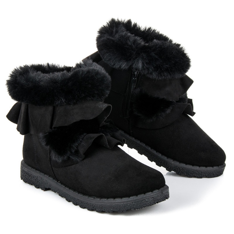 Seastar Schwarze Stiefel mit Rüschen 1