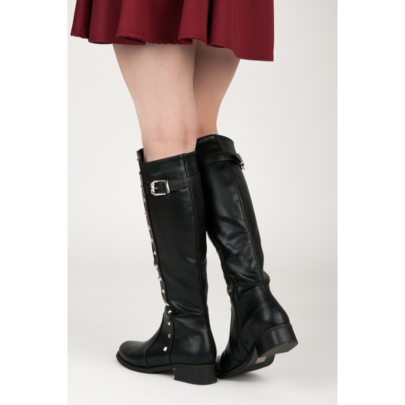 Seastar Klassische Stiefel mit Nieten schwarz 2