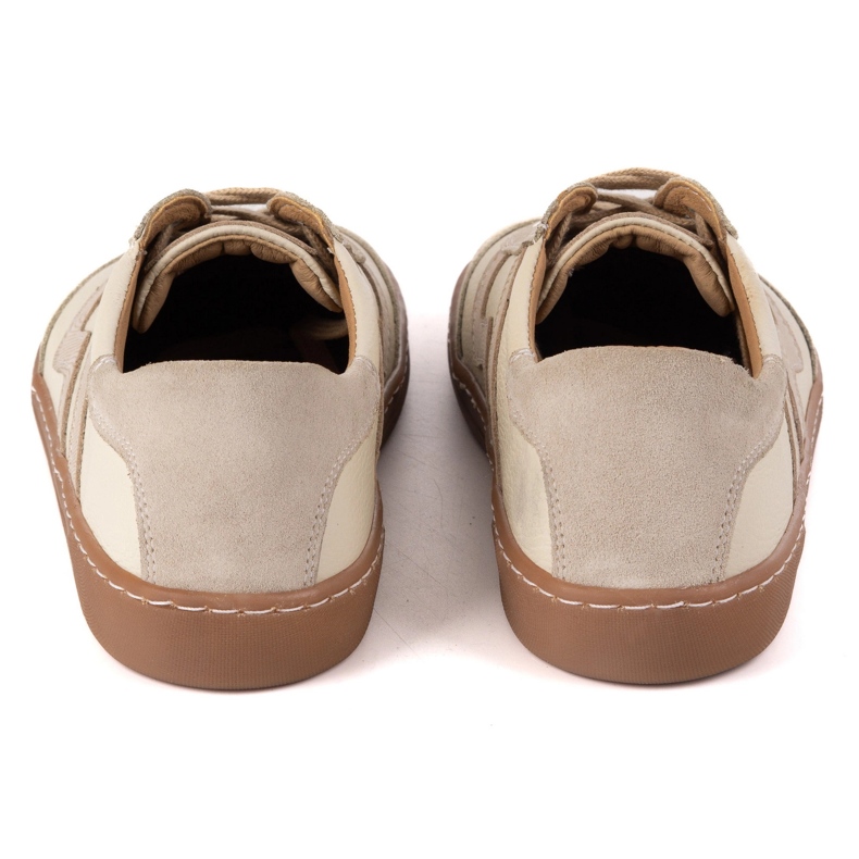 Barfuß Frauen -Lederschuhe Olivier Eliza Beige 2