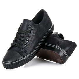 L&H Schwarze Turnschuhe 2