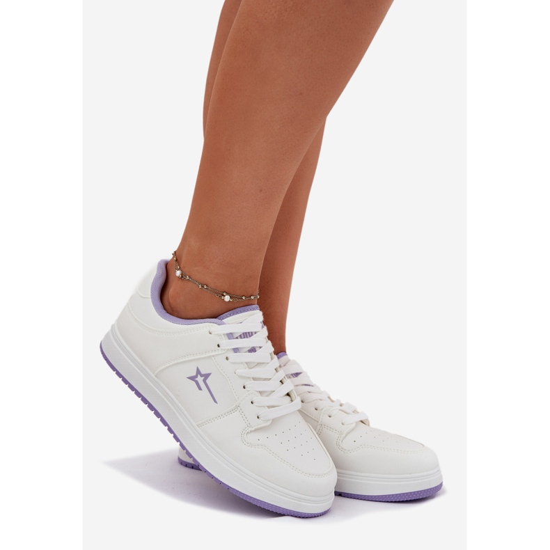 Damen-Sneaker Big Star RR274A245 Hi-polish White and Purple System weiß 1