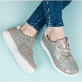 Vices Laster Turnschuhe grau 1