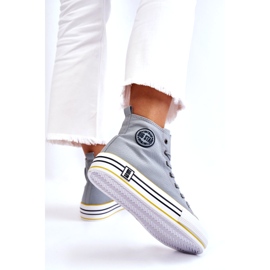 Frauen mit hoher Material von Frauen auf der Big Star LL274188 Plattform hellblau 2