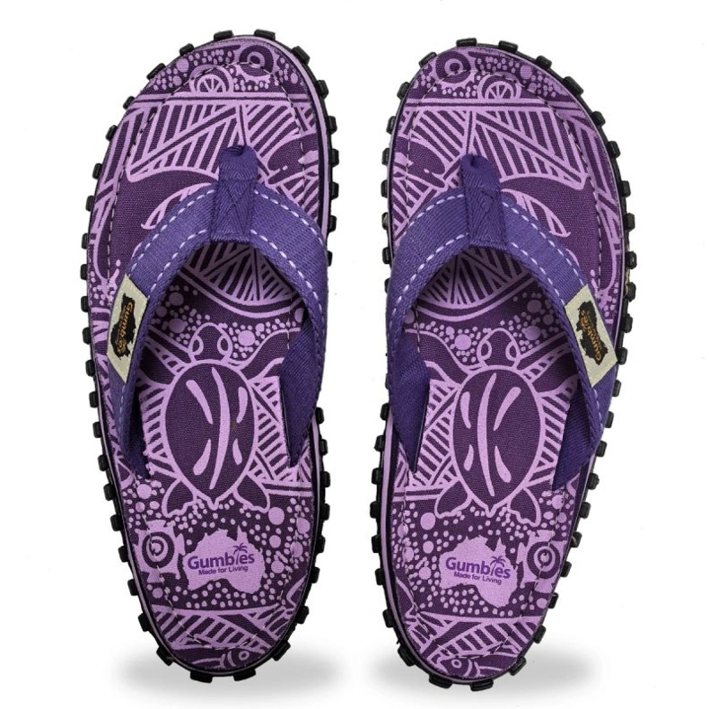 Japanische Gumbies Islander Flip-Flops Unisex Purple Signature Gu-FiSl151 lila 1