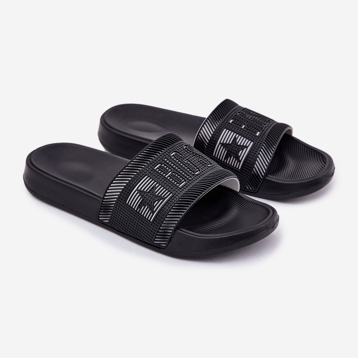 Big Star für Männer RR174A053 Schwarze Pantoffeln 1