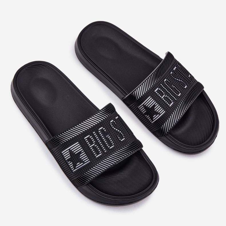 Big Star für Männer RR174A053 Schwarze Pantoffeln 2