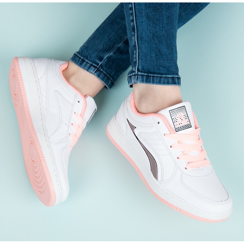 Rapter Weiße Sportschuhe rosa 1