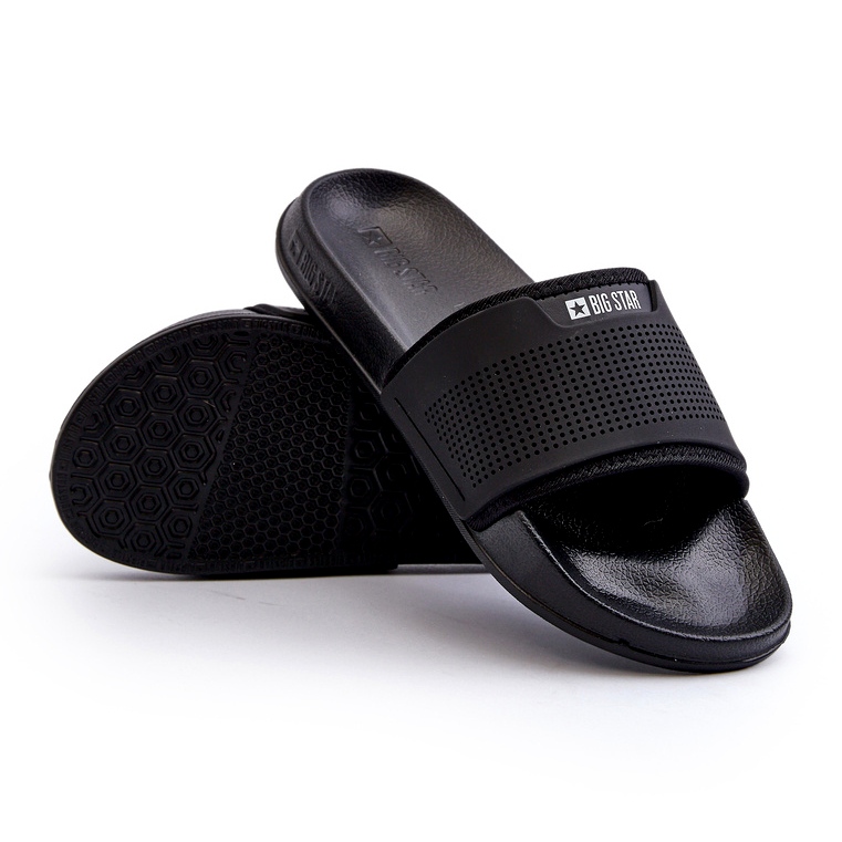 Leichte Herren-Flip-Flops Big Star NN174694 Schwarz 1