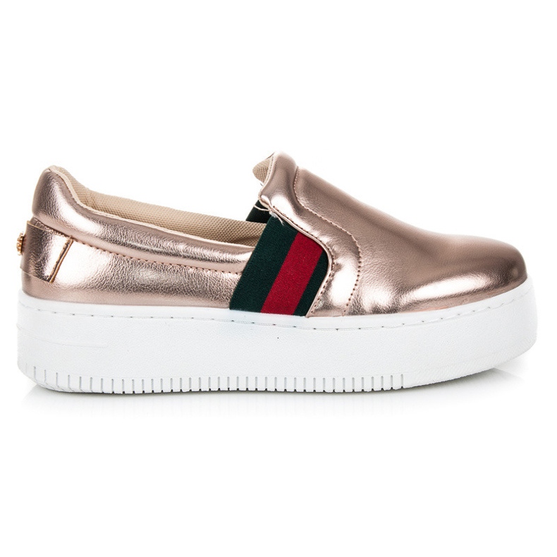 Kylie Slipons auf der Plattform rosa 2