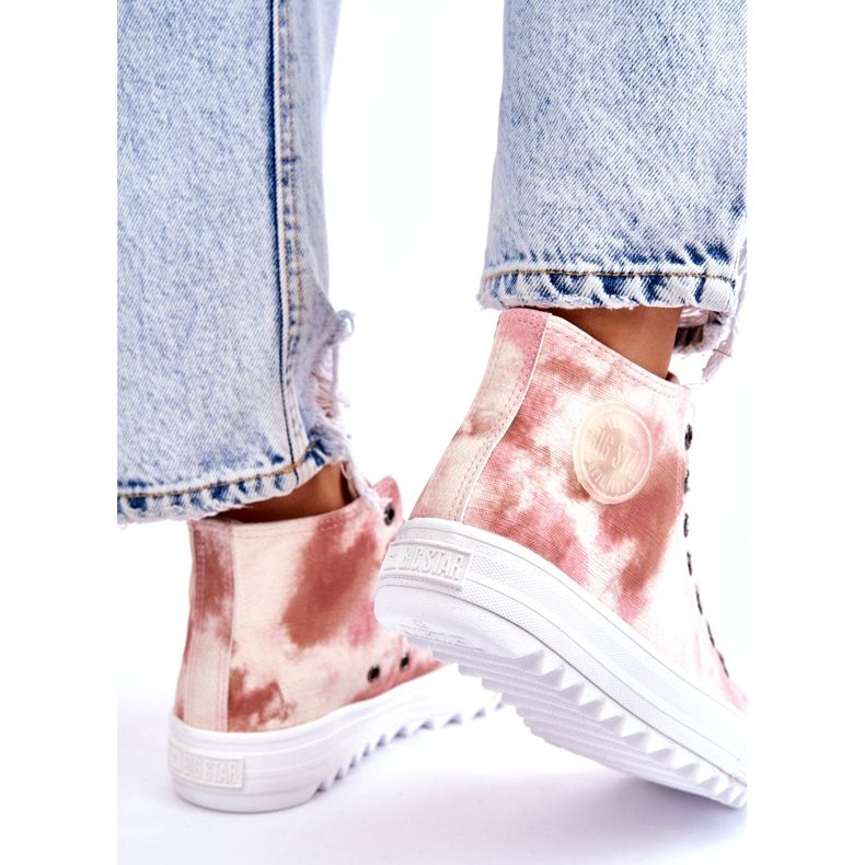 Damen Sneakers Big Star LL274048 Beige-Rosa 3