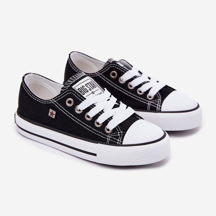 Klassische Kinder-Sneaker Big Star DD374163 Schwarz 1