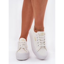 Frauen-Sneaker auf der Plattform Lee Cooper LCW-25-31-3450L Weiß 3