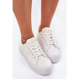 Frauen-Sneaker auf der Plattform Lee Cooper LCW-25-31-3450L Weiß 5
