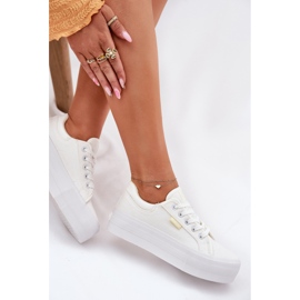 Frauen-Sneaker auf der Plattform Lee Cooper LCW-25-31-3450L Weiß 7