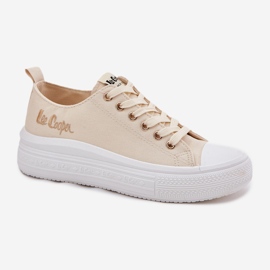 Frauen-Sneaker auf der Plattform Lee Cooper LCW-24-44-2464L Beige 4