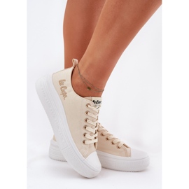 Frauen-Sneaker auf der Plattform Lee Cooper LCW-24-44-2464L Beige 3