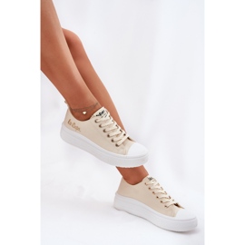 Frauen-Sneaker auf der Plattform Lee Cooper LCW-24-44-2464L Beige 6
