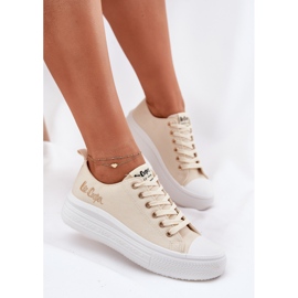 Frauen-Sneaker auf der Plattform Lee Cooper LCW-24-44-2464L Beige 7