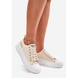 Frauen-Sneaker auf der Plattform Lee Cooper LCW-24-44-2464L Beige 1