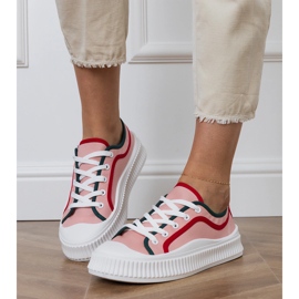 Pink Damen -Sneaker auf der Plattform rosa 4