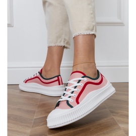 Pink Damen -Sneaker auf der Plattform rosa 5