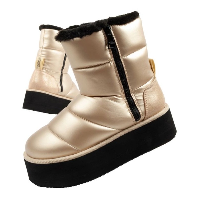 Schuhe, Schneestiefel Karl Lagerfeld Thermo KL48554HGD golden 1