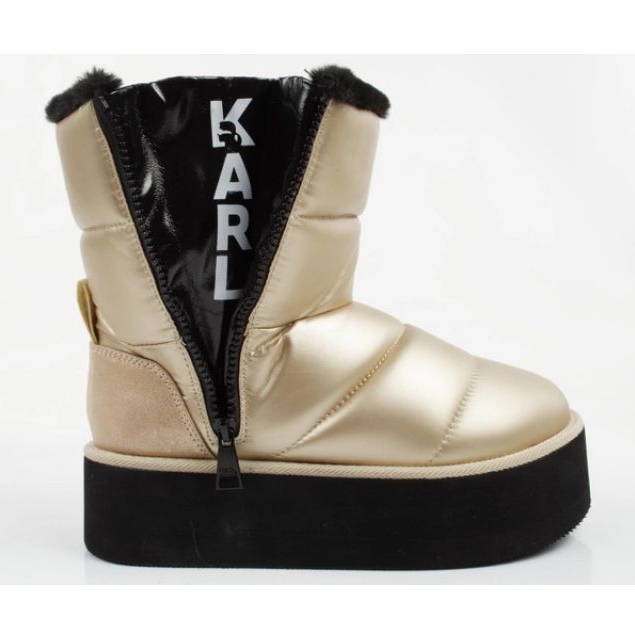 Schuhe, Schneestiefel Karl Lagerfeld Thermo KL48554HGD golden 2