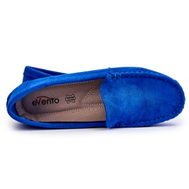 Evento Damen Wildleder Loafer Blau Morreno 1