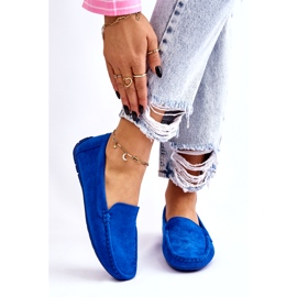 Evento Damen Wildleder Loafer Blau Morreno 2