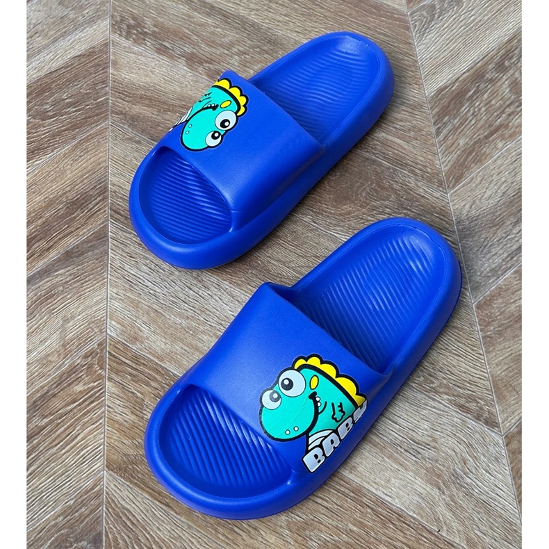 Blue Children's Flip Flops mit Druck blau 1