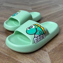 Flip Flops für grüne Kinder mit Druck 2